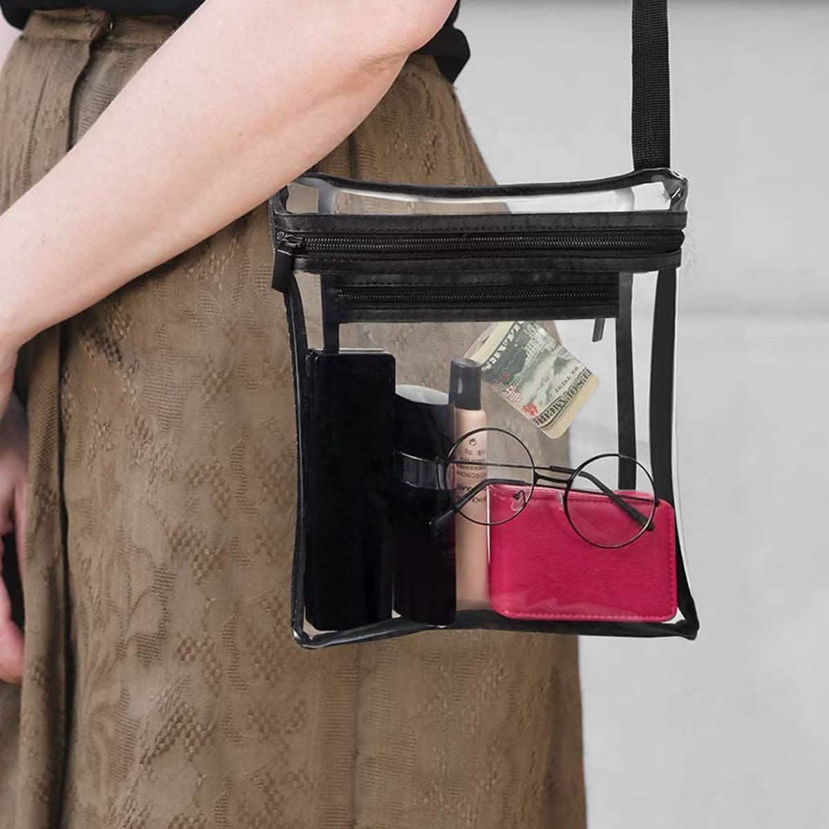 Stadium Approved Clear Crossbody Bag Purse with Adjustable Strap DailySale