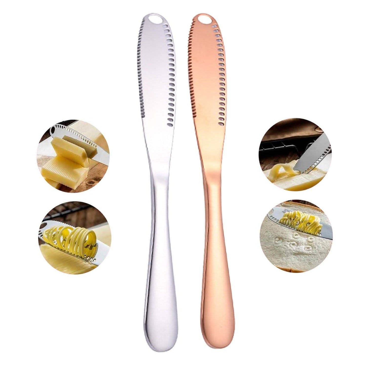 Stainless Steel And Copper Butter Spreader Cutter Slicer Knife DailySale
