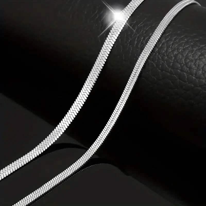 Stainless Steel Blade Unisex Flat Snake Clavicle Chain DailySale