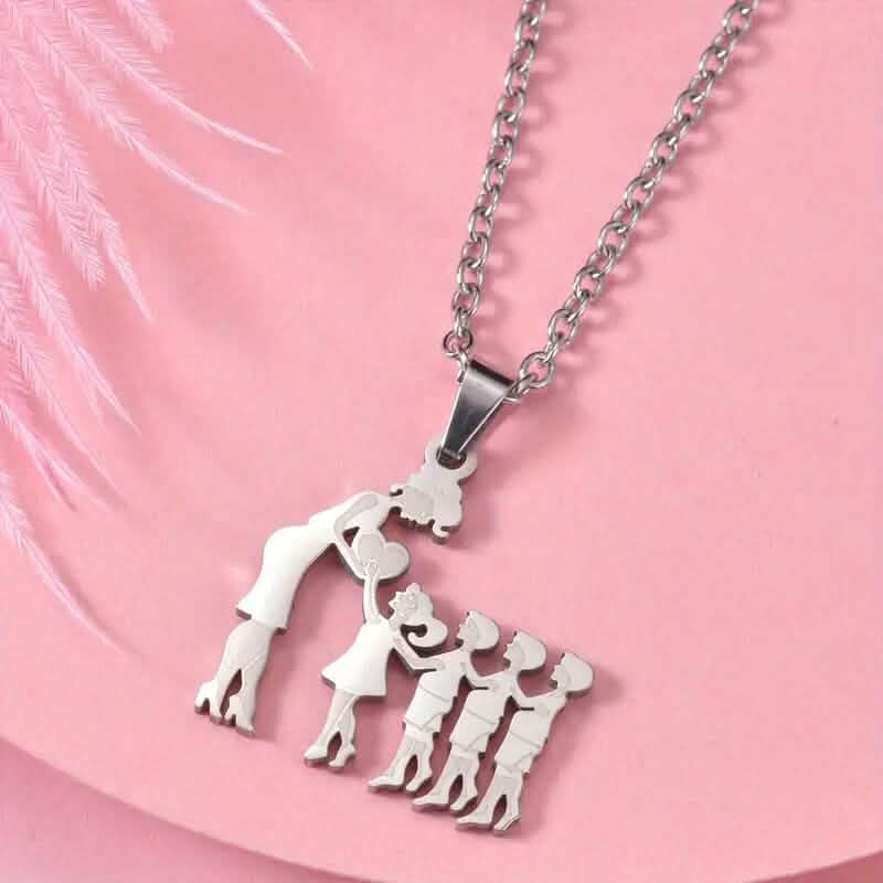 Stainless Steel Heartfelt Mother-Daughter-Son Necklace DailySale
