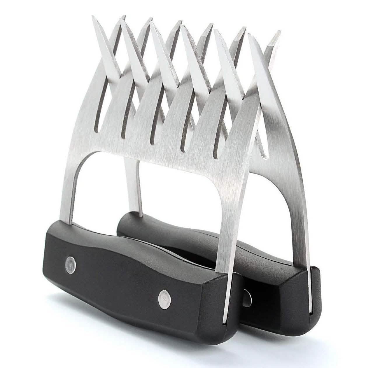 Stainless Steel Meat-Shredding Claws with Wooden Handle DailySale