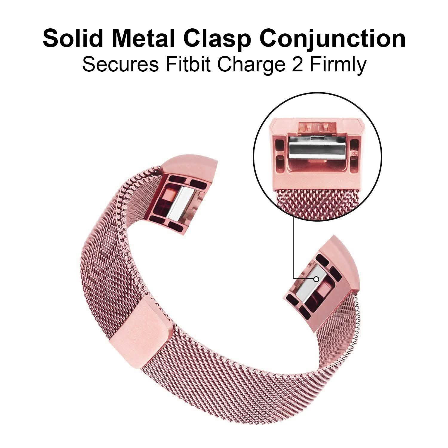 Stainless Steel Mesh Milanese Loop Band for Fitbit Charge 2 DailySale