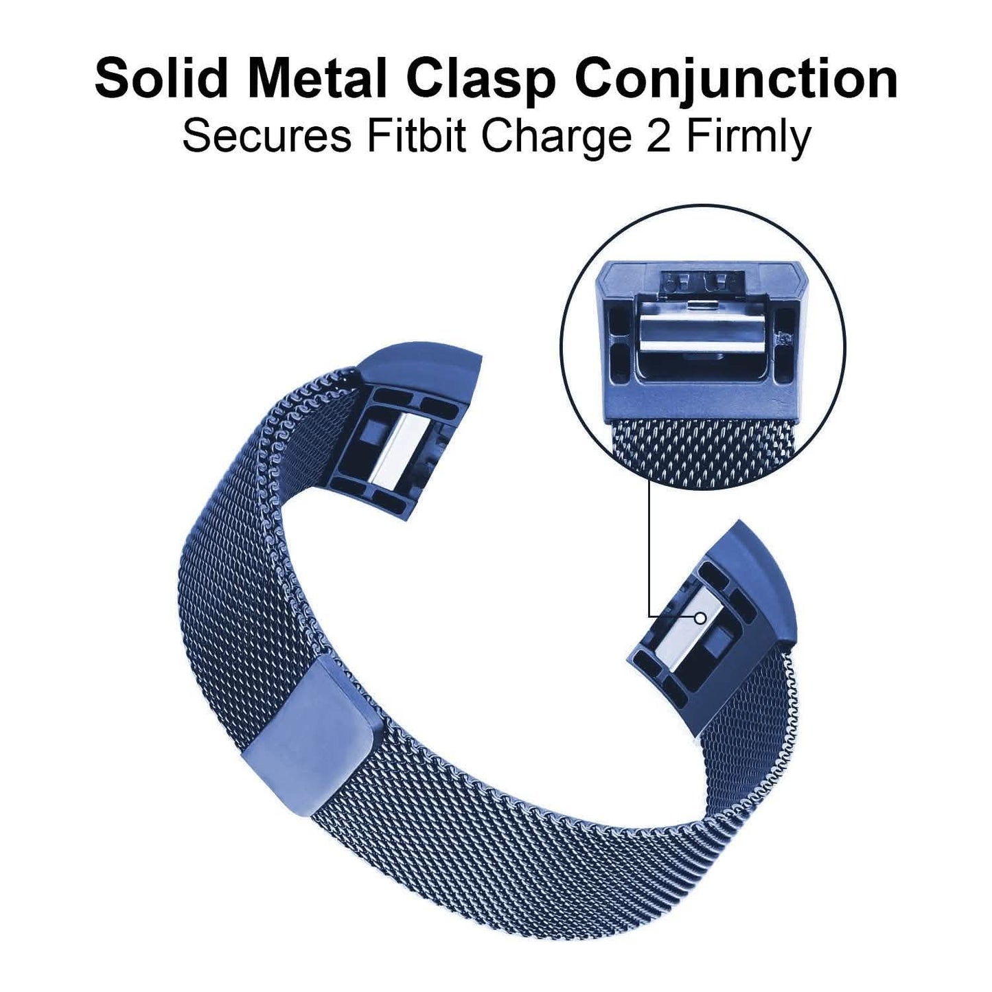 Stainless Steel Mesh Milanese Loop Band for Fitbit Charge 2 DailySale