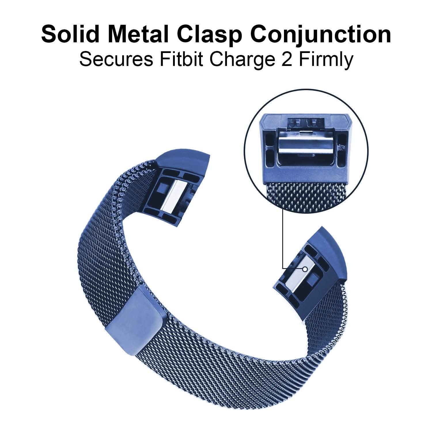 Stainless Steel Mesh Milanese Loop Band for Fitbit Charge 2 DailySale