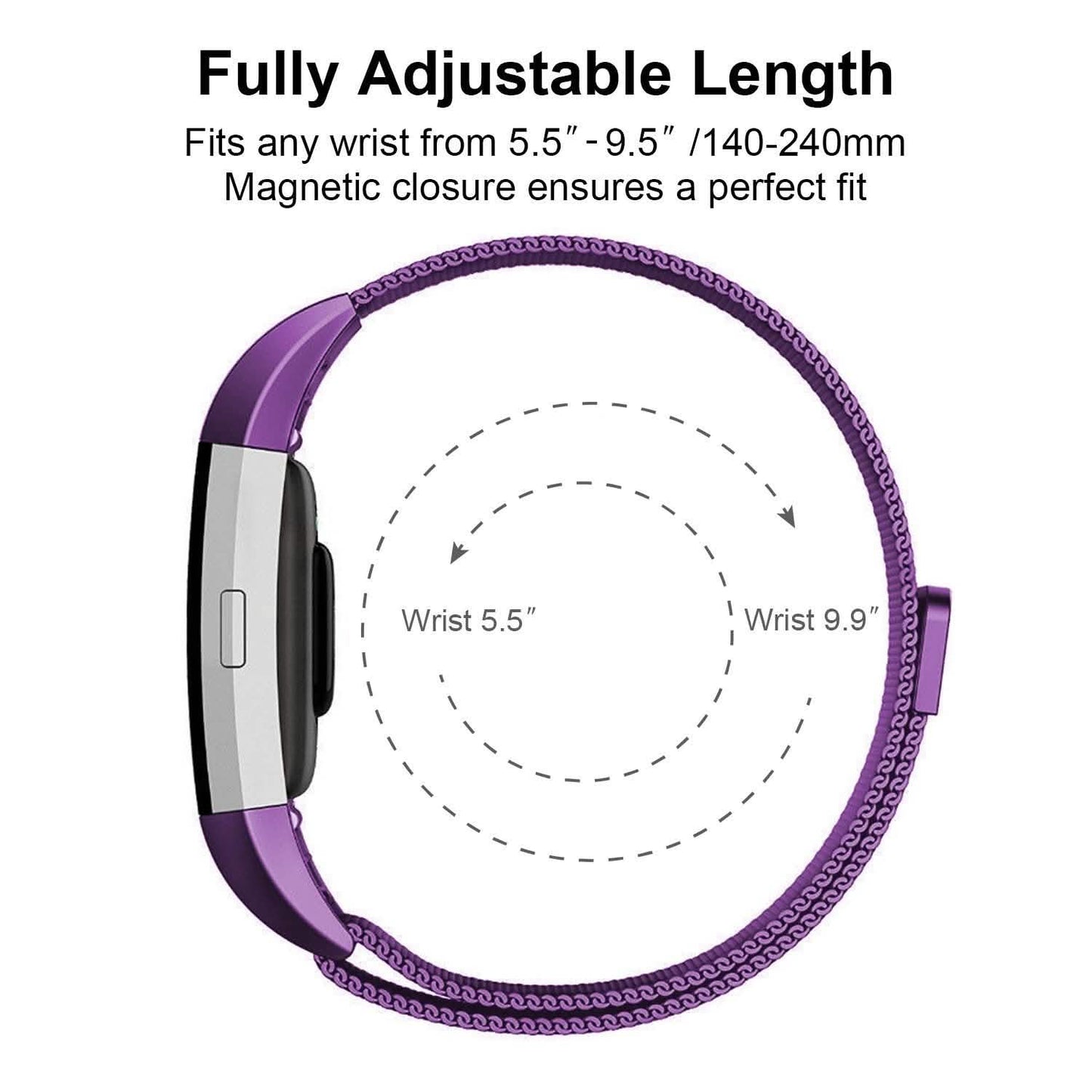 Stainless Steel Mesh Milanese Loop Band for Fitbit Charge 2 DailySale