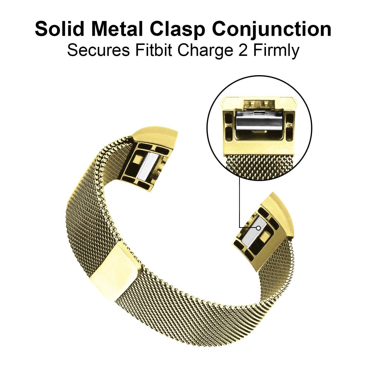Stainless Steel Mesh Milanese Loop Band for Fitbit Charge 2 DailySale