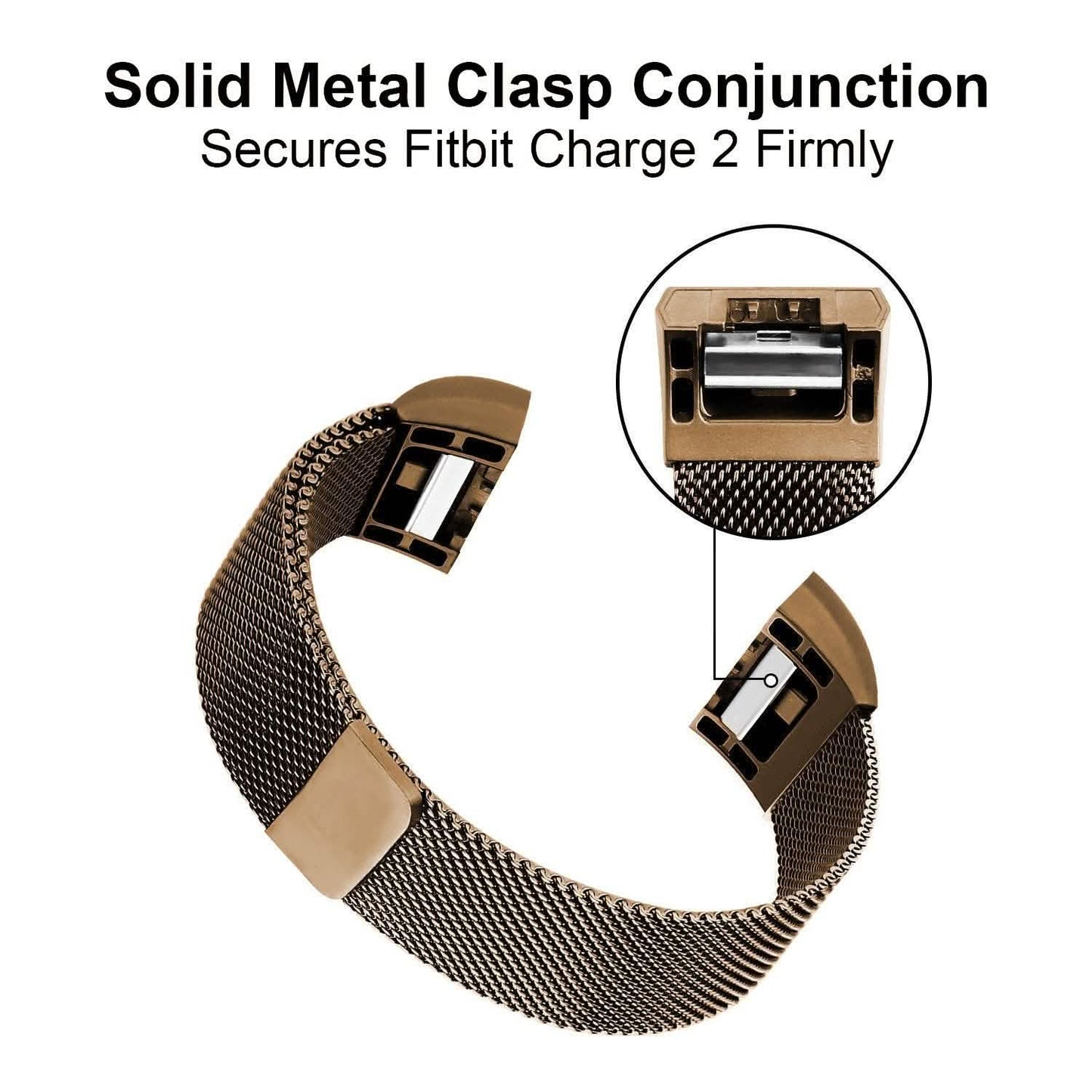 Stainless Steel Mesh Milanese Loop Band for Fitbit Charge 2 DailySale