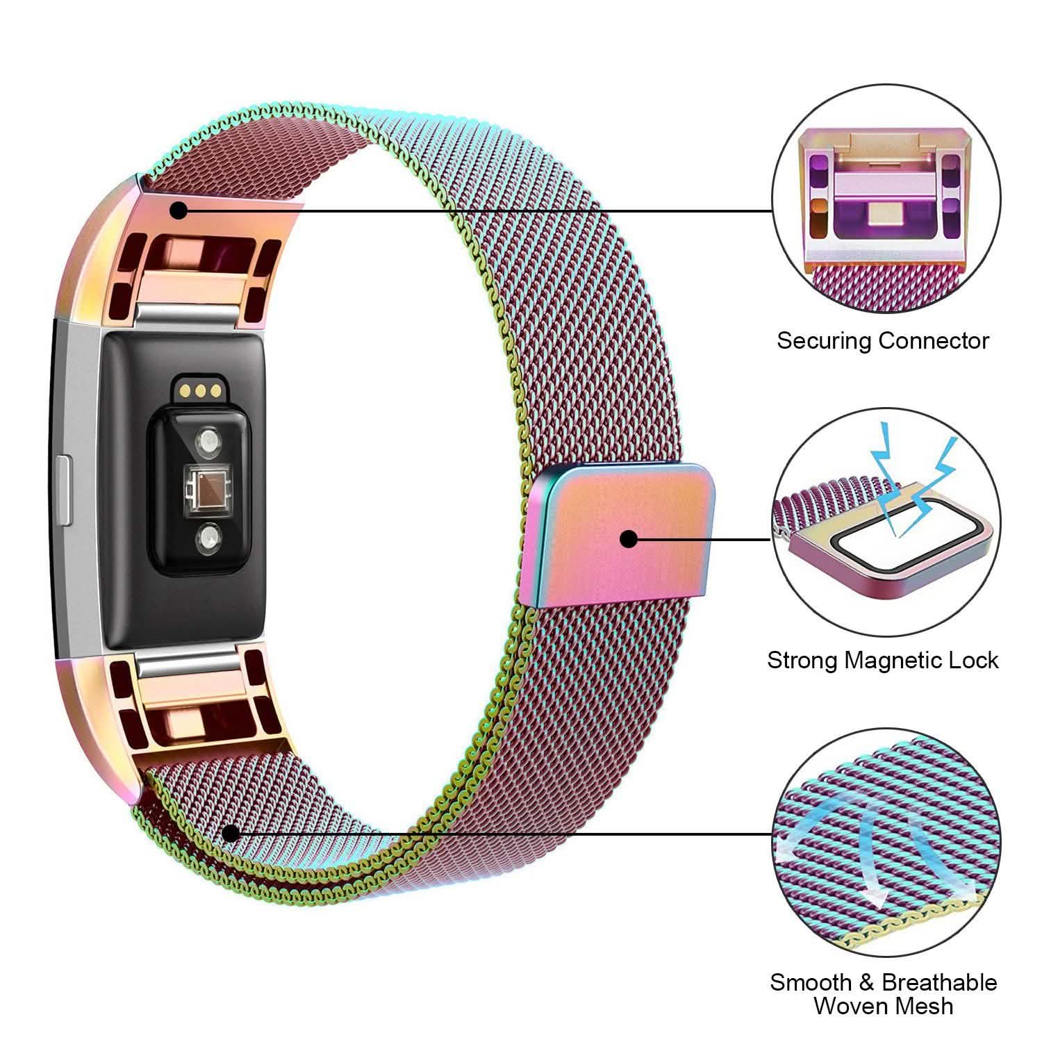Stainless Steel Mesh Milanese Loop Band for Fitbit Charge 2 DailySale