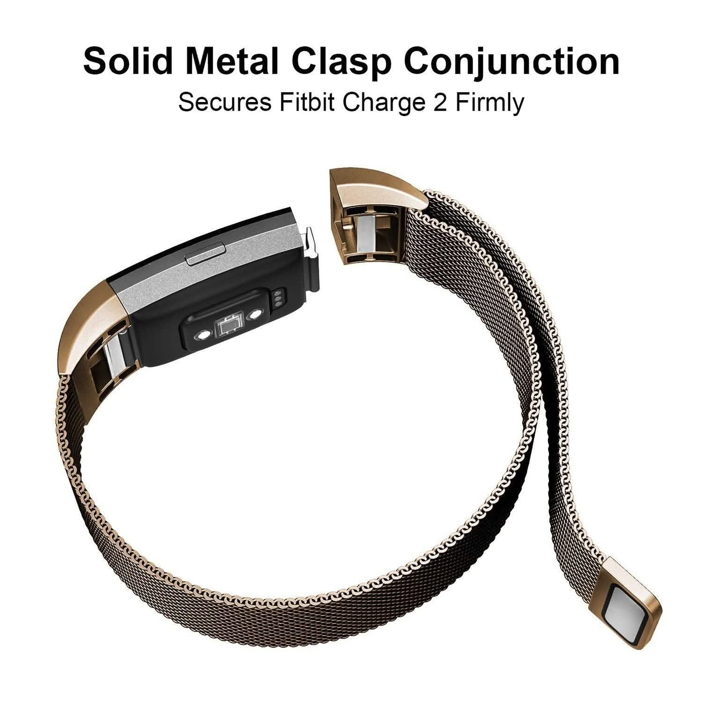 Stainless Steel Mesh Milanese Loop Band for Fitbit Charge 2 DailySale