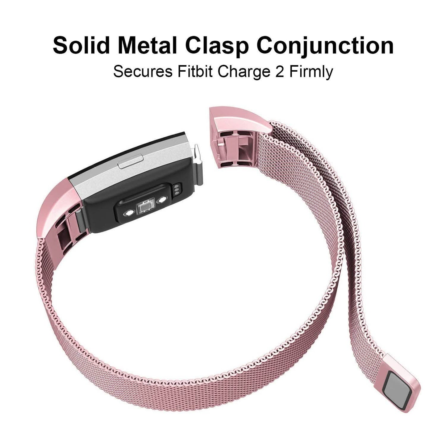 Stainless Steel Mesh Milanese Loop Band for Fitbit Charge 2 DailySale
