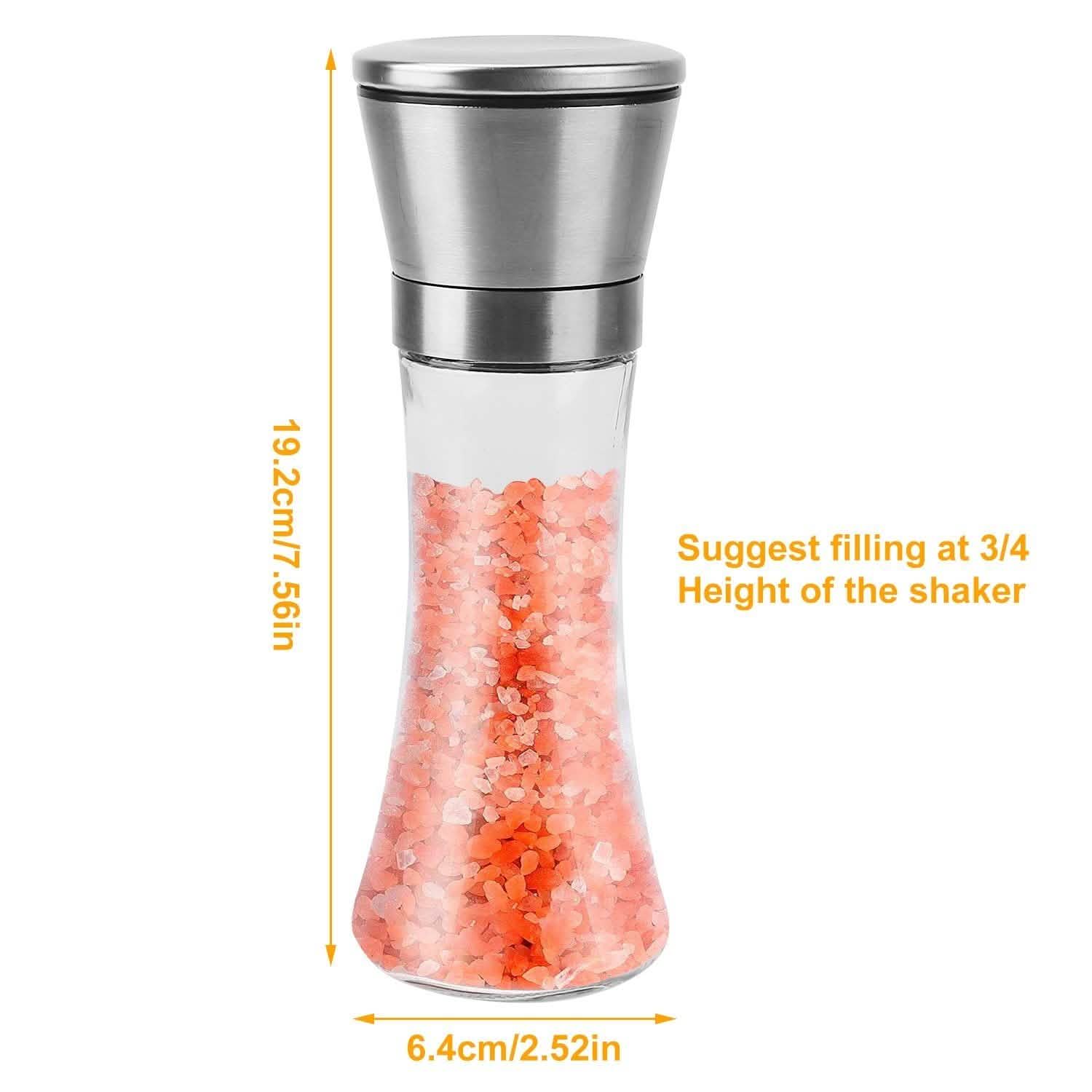 Stainless Steel Salt Pepper Grinder with Adjustable Coarseness DailySale