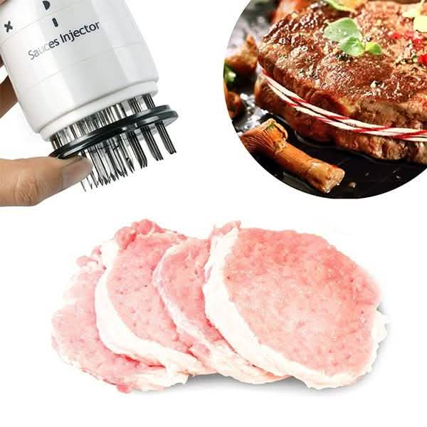 Stainless Steel Seasoning and Marinade Injector Needle Meat Tenderizer DailySale