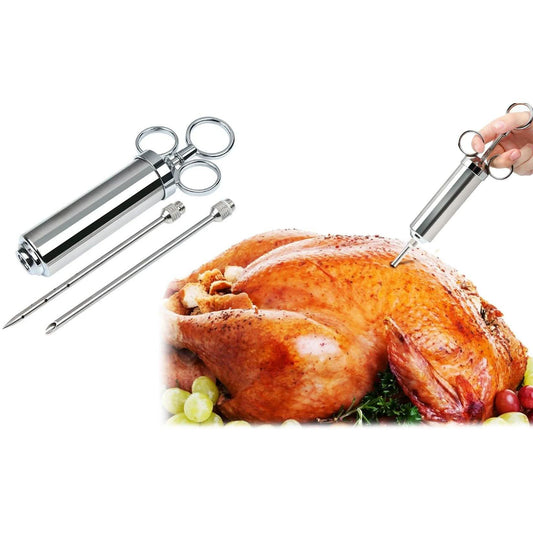 Stainless Steel Turkey And Meat Seasoning Injector DailySale