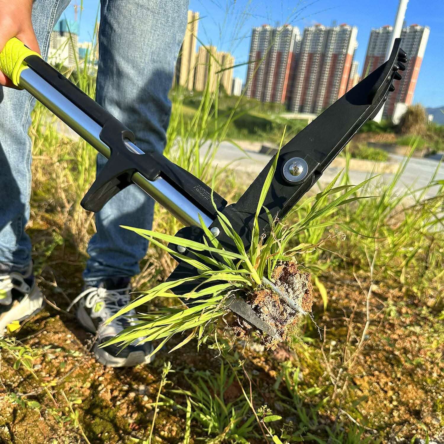 Standup Aluminum Weed Puller with 4 Claws DailySale