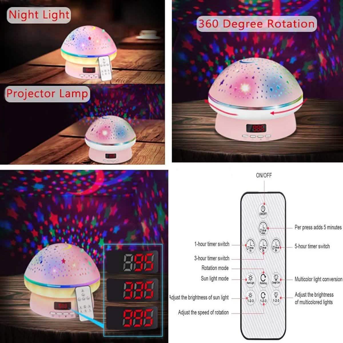 Star Projector Night Light for Kids DailySale