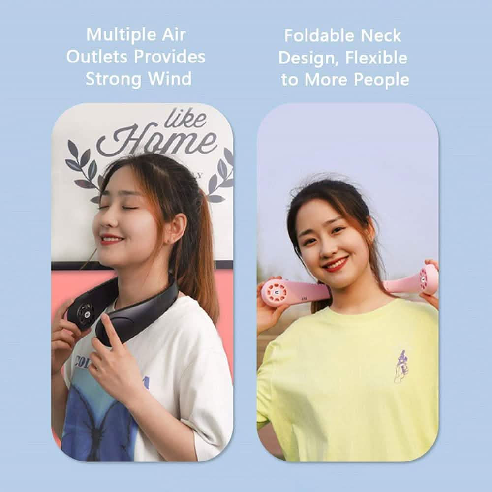 Staright Portable Hanging Neck Fan & Music Player Hands-Free Bladeless Fan DailySale