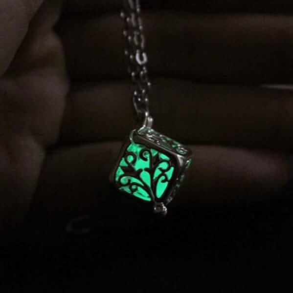 Steampunk Pretty Magic Round Fairy Locket Glow In The Dark Pendant Necklace DailySale