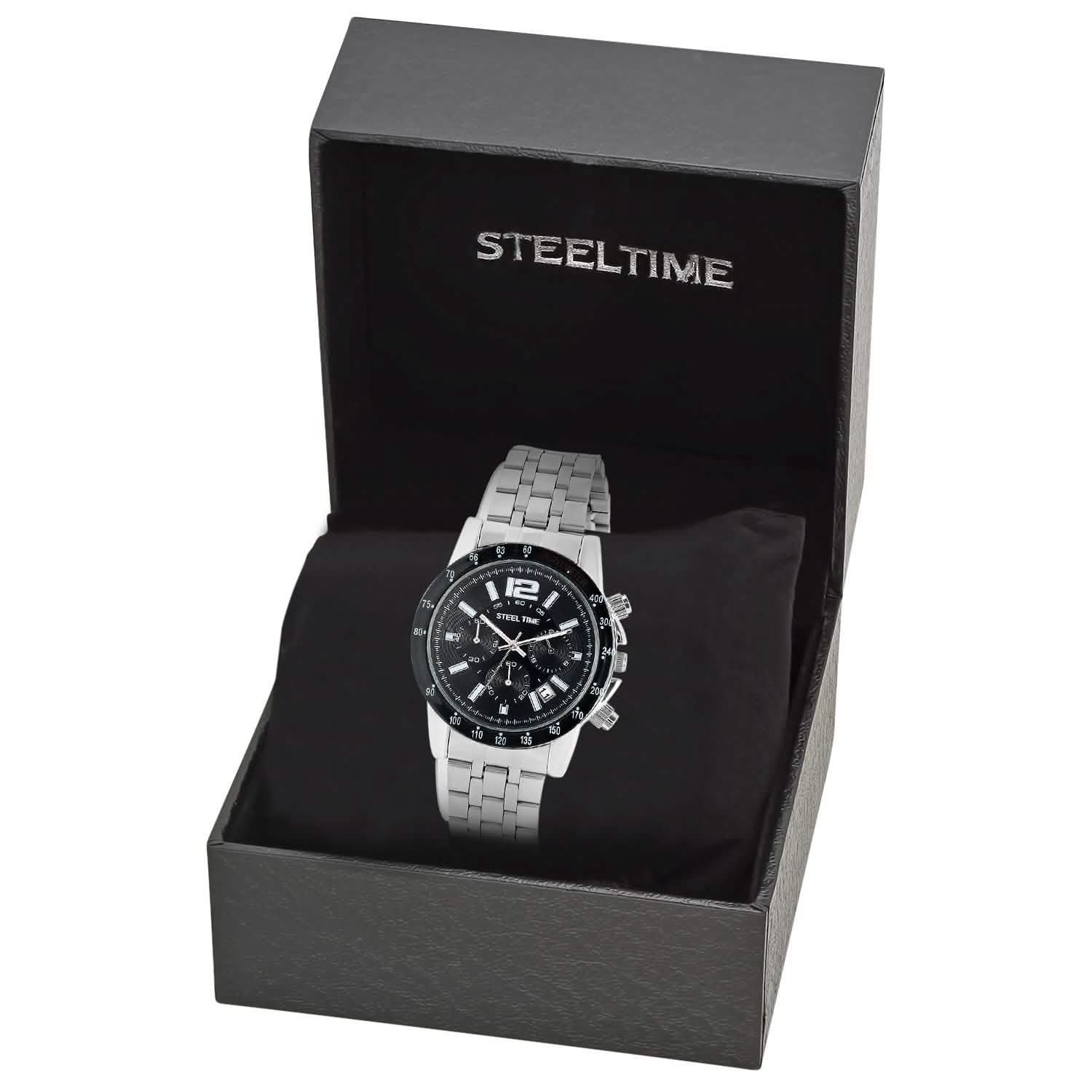 SteelTime Men's Stainless Steel Watches DailySale