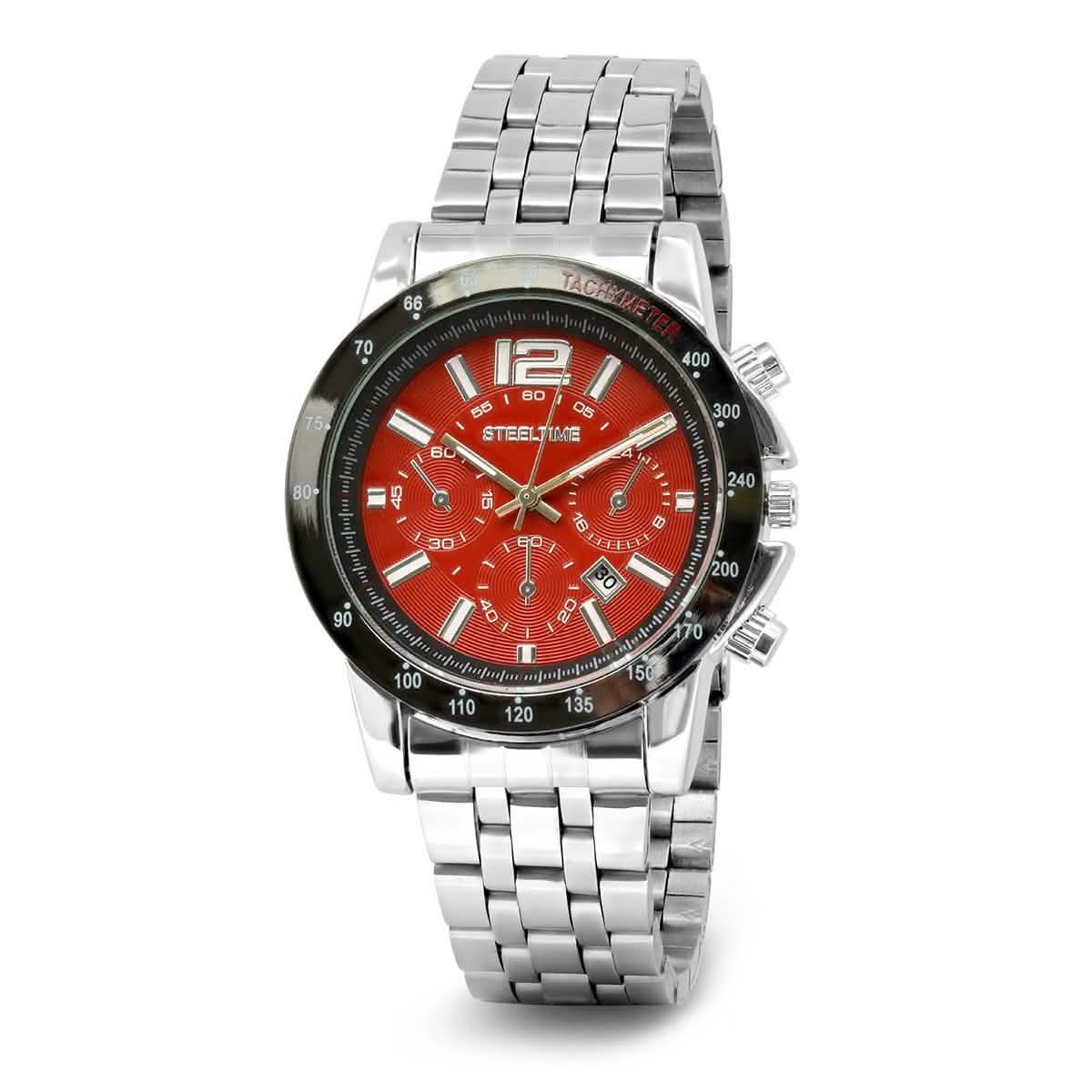 SteelTime Men's Stainless Steel Watches DailySale