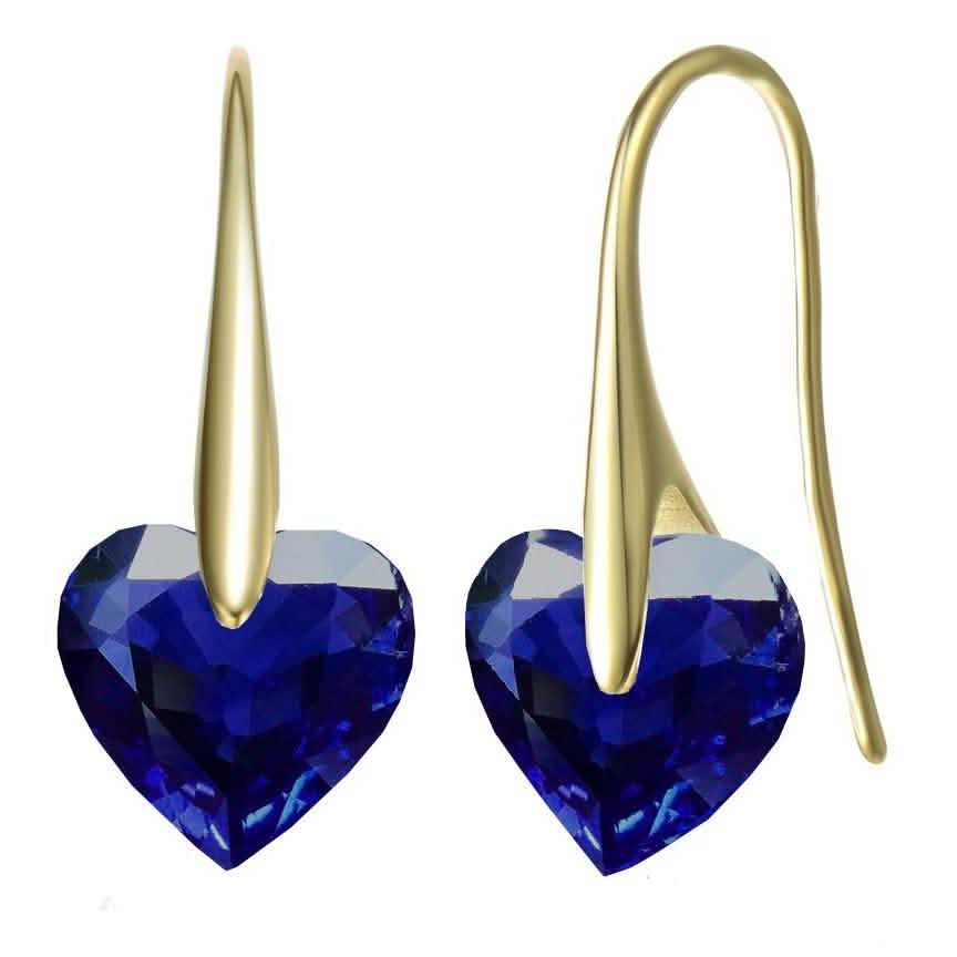 Sterling Silver Cubic Zirconia Party Heart Earrings DailySale