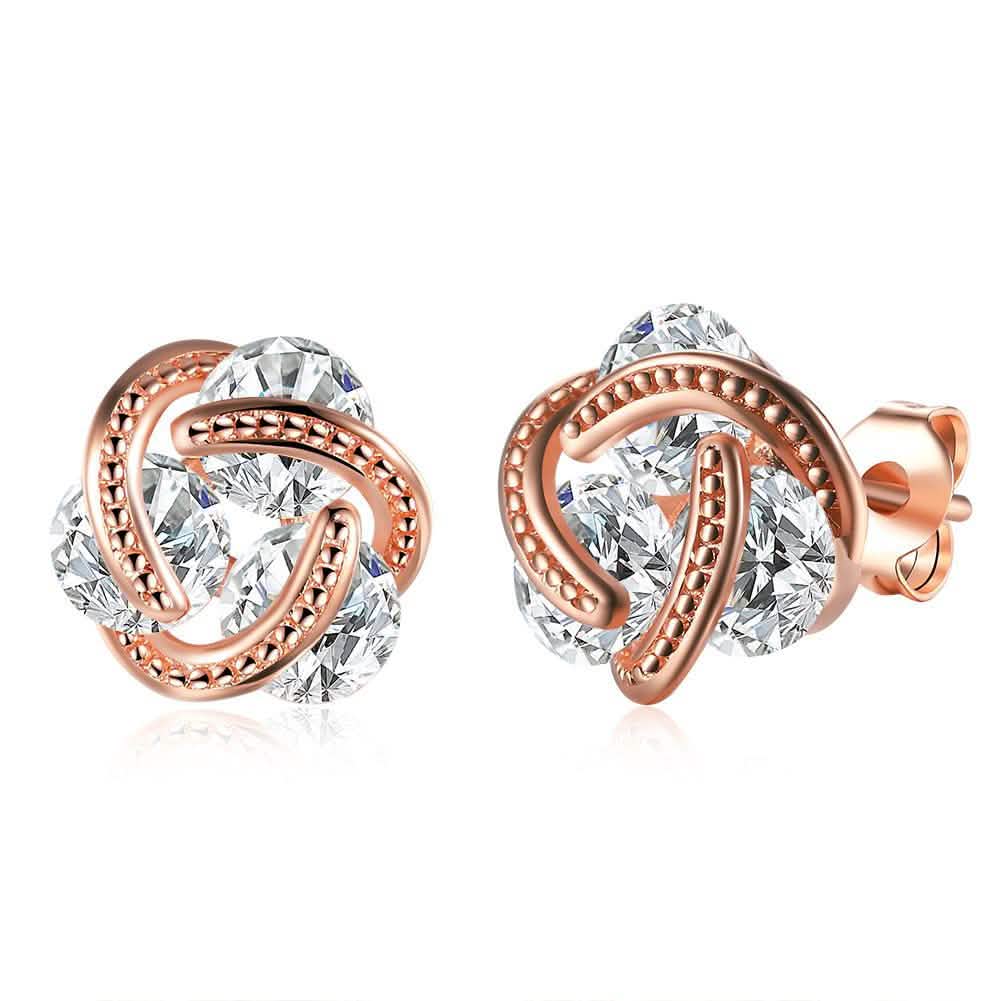 Sterling Silver Floating Stones Caged Earrings with Swarovski Crystals DailySale