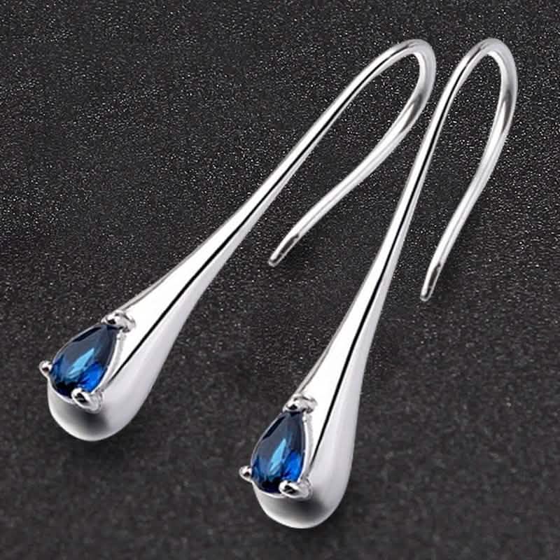 Sterling Silver Gemstone Water Drop Earrings DailySale
