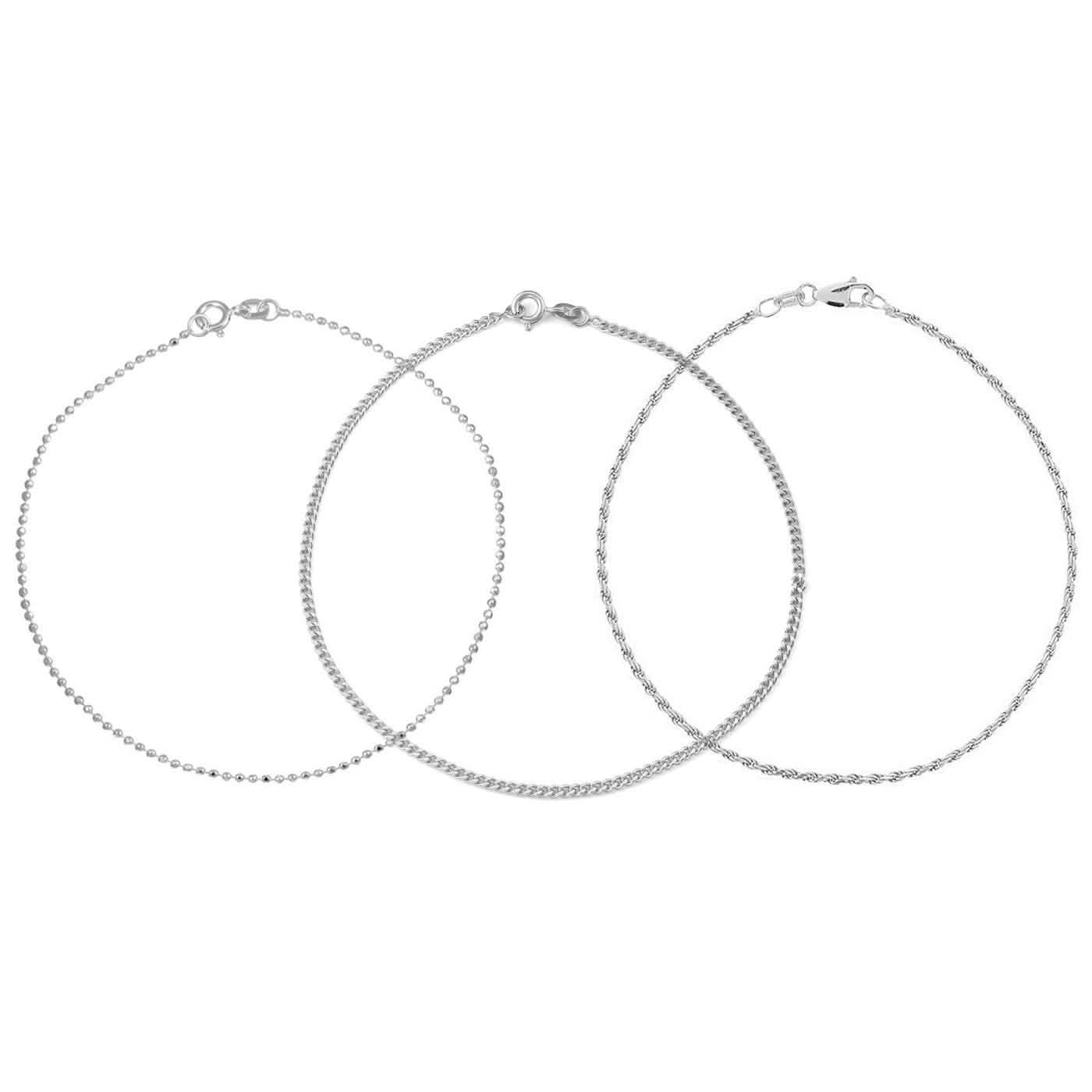 Sterling Silver Italian Made Anklets DailySale