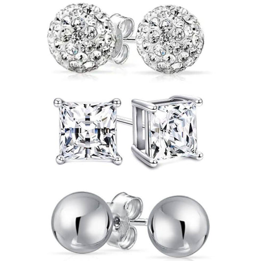 Sterling Silver Love Studs Set DailySale