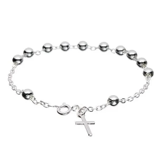 Sterling Silver Rosary Bracelet DailySale