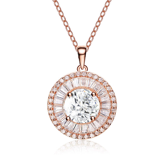 Sterling Silver with Rose Gold Plated  Pendant DailySale
