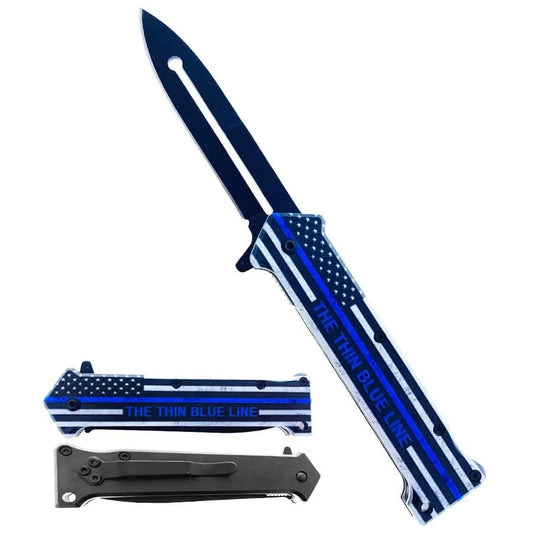 Stiletto Spring Assisted Steel Folding Knife DailySale