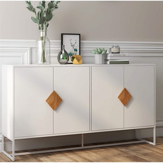 Storage Sideboard Cabinet White DailySale