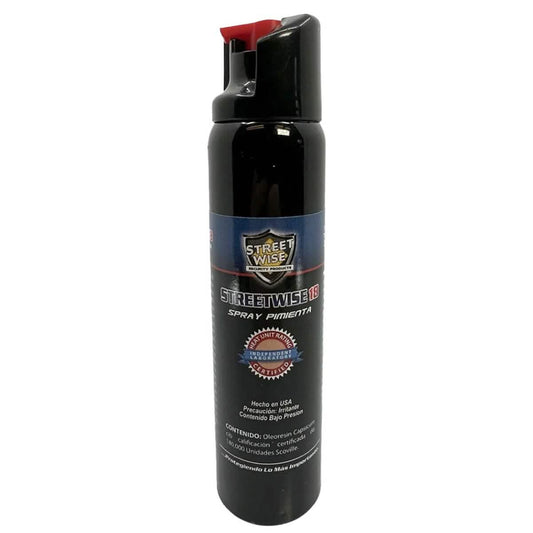 Streetwise 18 Pepper Spray 4.4 oz. Twist Lock (With Spanish Label And Back Card) DailySale