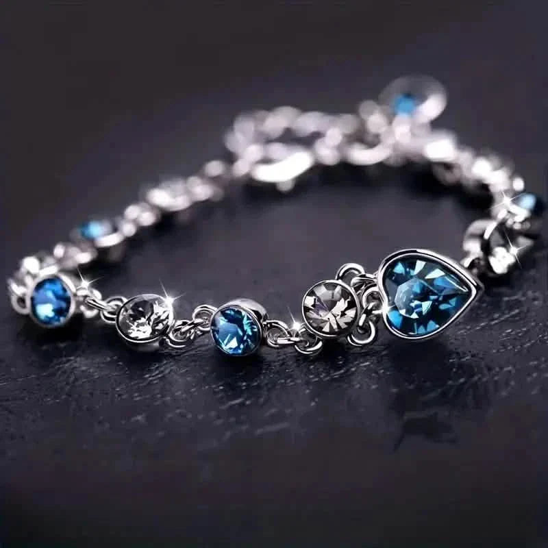Stunning Heart Of Ocean Rhinestone Bracelet For Girls DailySale
