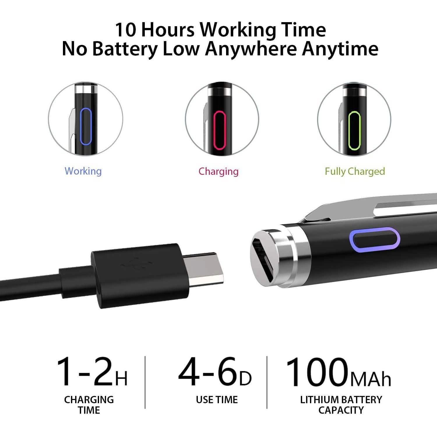 Stylus Pen for Touch Screens, Digital Pencil Active Pens Fine Point Stylist DailySale