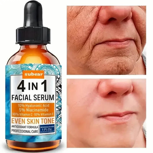 Subear 4-In-1 Facial Serum - Hydrates, Repairs, and Rejuvenates Skin with Hyaluronic Acid DailySale