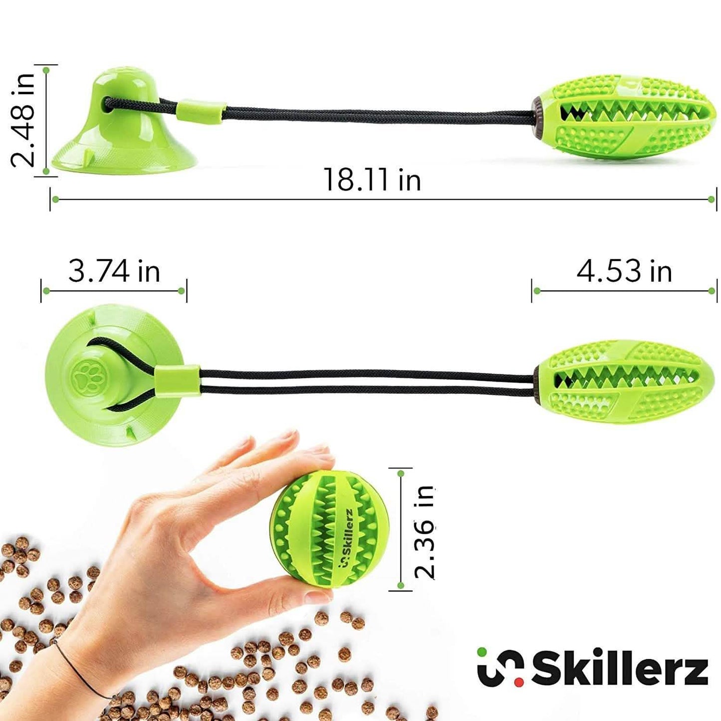Suction Cup and Play IQ Toy Treat Ball DailySale