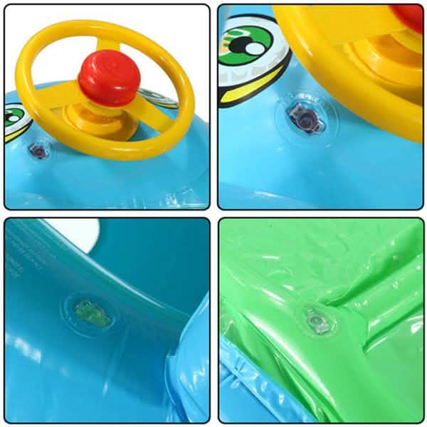 Summer Steering Wheel Sunshade Swim Ring Car Inflatable Baby Float Seat Boat DailySale