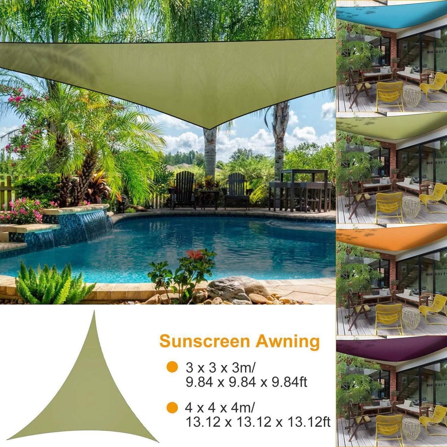 Sunshade Patio Cover Shade Canopy DailySale