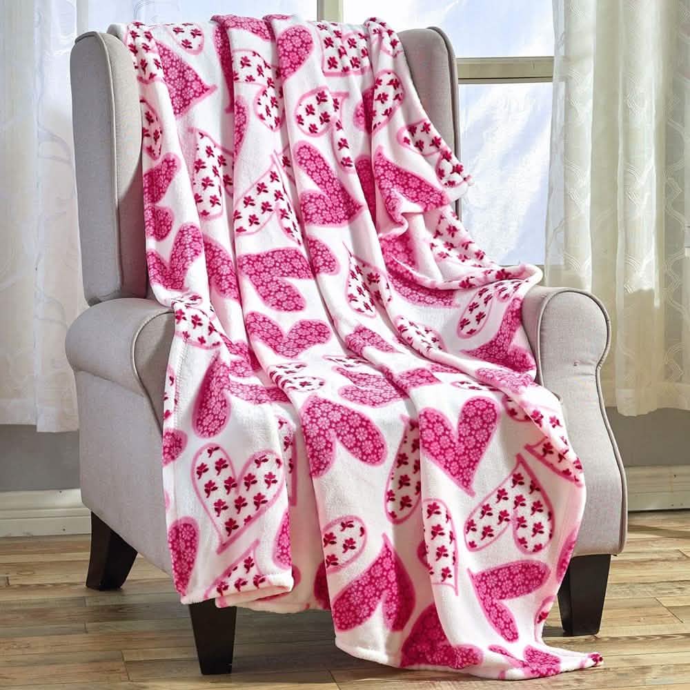 Super Soft Microplush Valentine Throw - Assorted Styles DailySale