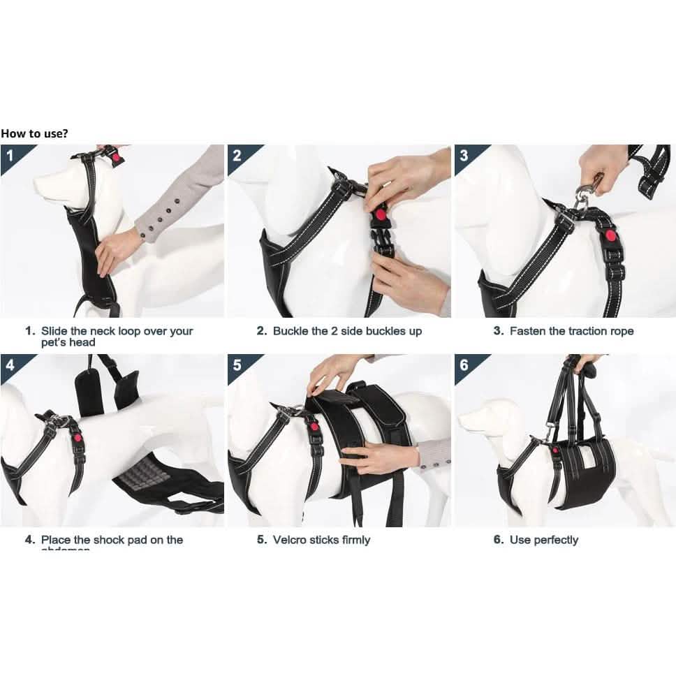 Support Harness Set Adjustable Chest Sling Strap for Elderly Disable Dog DailySale