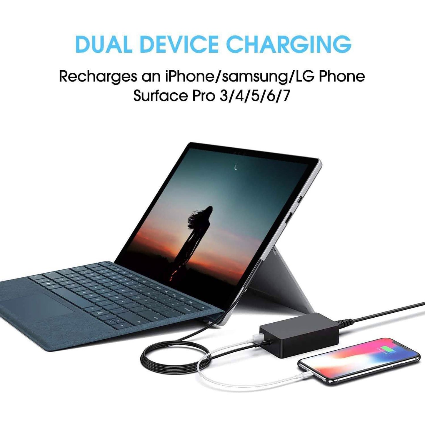 Surface Pro Charger 65W for Surface Pro 3/4/5/6/7 DailySale