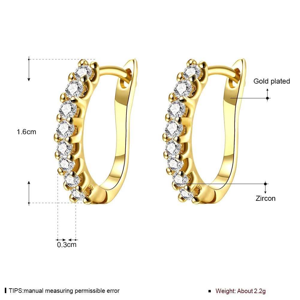 Swarovski Crystal Hoop Earrings In 18K Yellow Gold DailySale