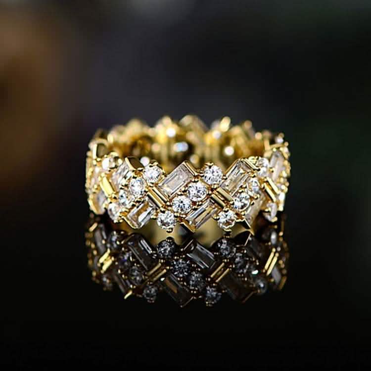 Swarovski Gold Plated Crystal Ring - Size: 6 DailySale