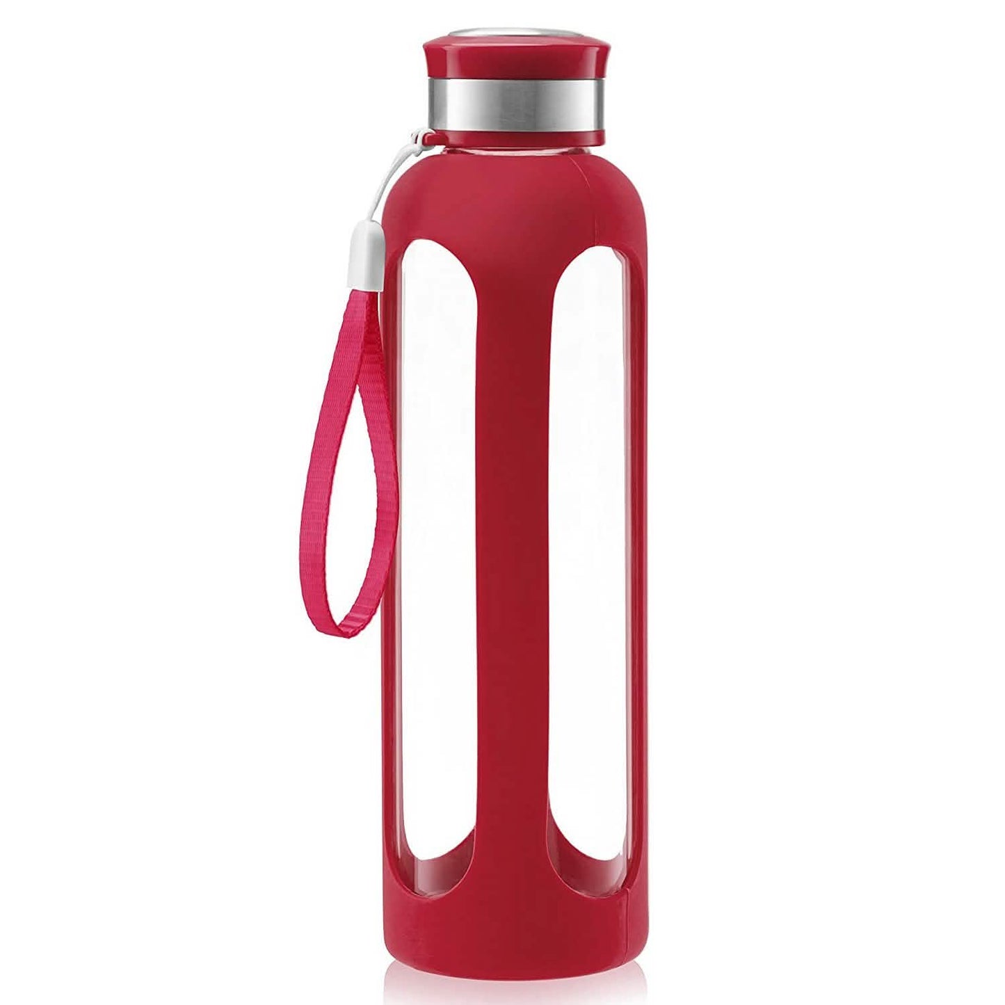 Swig Savvy Glass Water Bottles with Protective Silicone Sleeve & Stainless Steel Leak Proof Lid DailySale