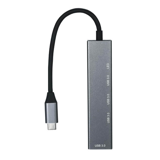 T304 4-in-1 Hub Type C to USB3.0*4 Intelligent USB Hub Multi-Port Adapter DailySale