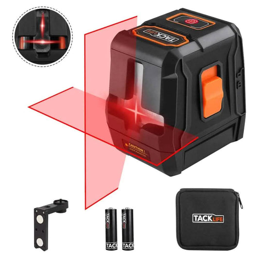 TACKLIFE 65ft Cross-Line Laser Level Horizontal and Vertical Laser Alignment DailySale
