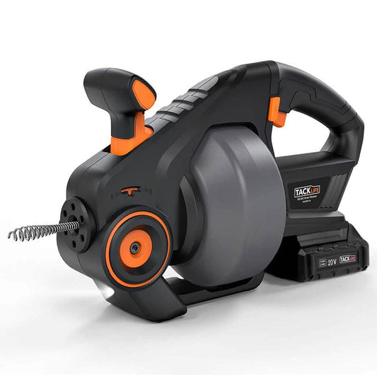 TACKLIFE Drain Snake 25Ft Automatic Cordless Drain Clog Remover DailySale