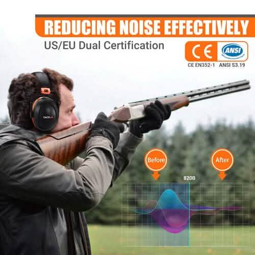 TACKLIFE Ear Muffs, SNR 34 dB Hearing Protection HNRE1 DailySale