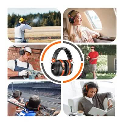 TACKLIFE Ear Muffs, SNR 34 dB Hearing Protection HNRE1 DailySale